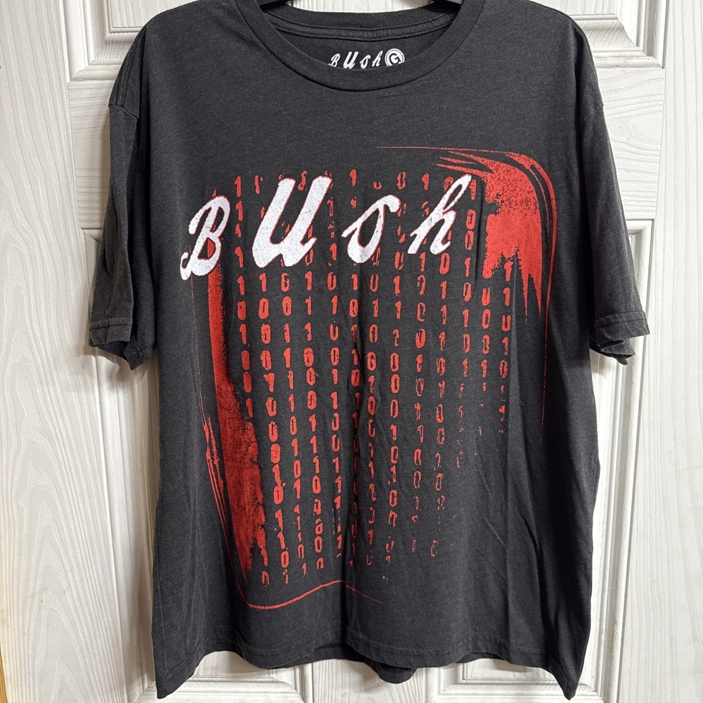 Bush Band Shirt Mens Black Tour Dates Graphic Tee Bella Concert Rock Medium